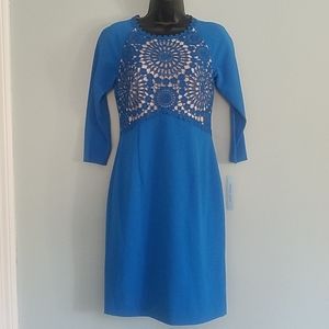 NEW! Antonio Melani Embroidered Sheath Dress SZ 2